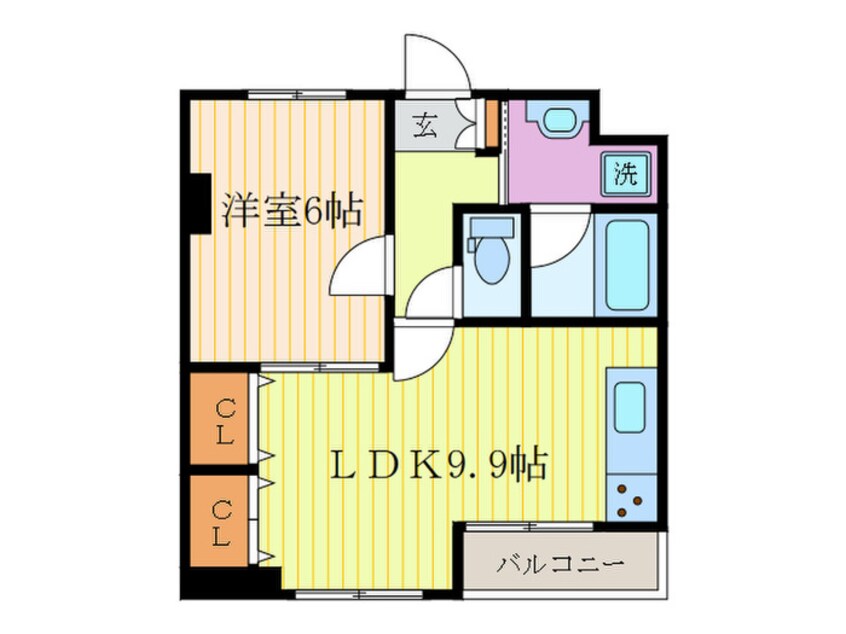 間取図 リエス西院