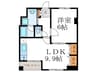 リエス西院 1LDKの間取り