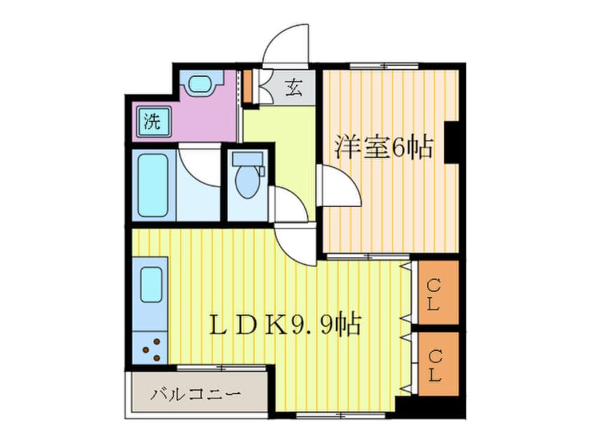 間取図 リエス西院