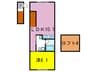 ＯＨＧＩソラノマ 1LDKの間取り