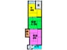 宮野文化 2Kの間取り