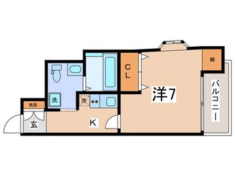 間取図 ソミュ－ル南栄