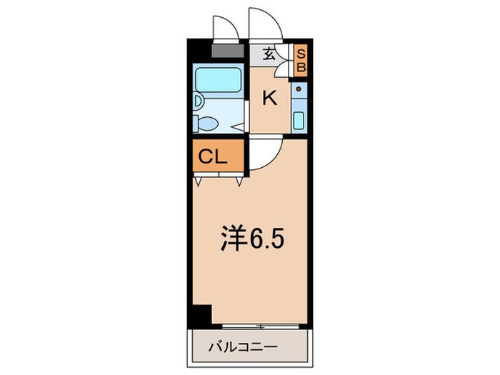間取り図 シャルムメゾン六甲道（２０３）