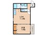 仮)フジパレスリュクス 1LDKの間取り