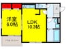 Pure Lien 1LDKの間取り