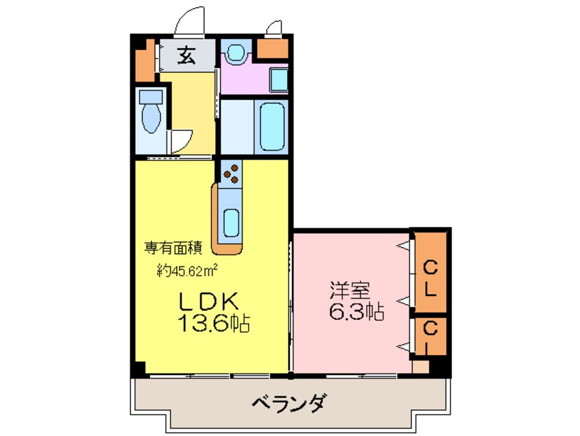 間取図 エタ－ナル緑丘