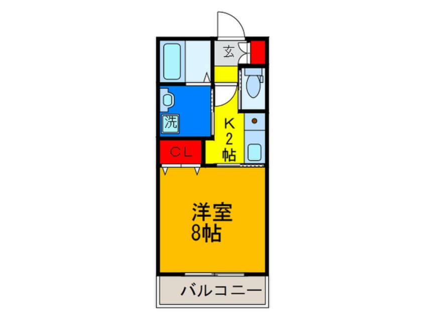 間取図 パレスハナテンⅡ
