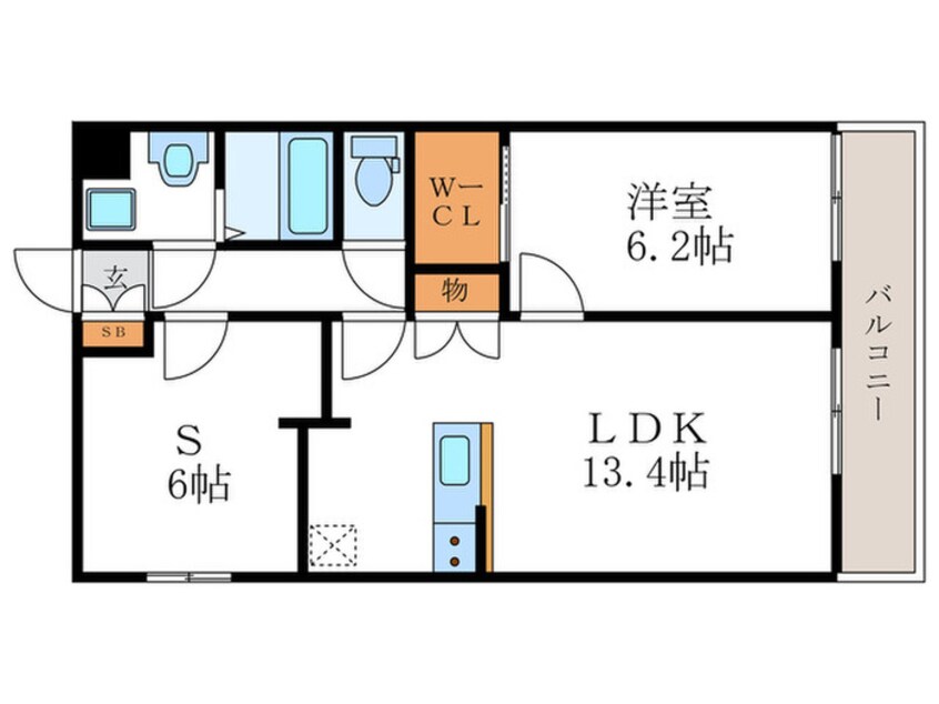 間取図 仮）nukumori桂川南