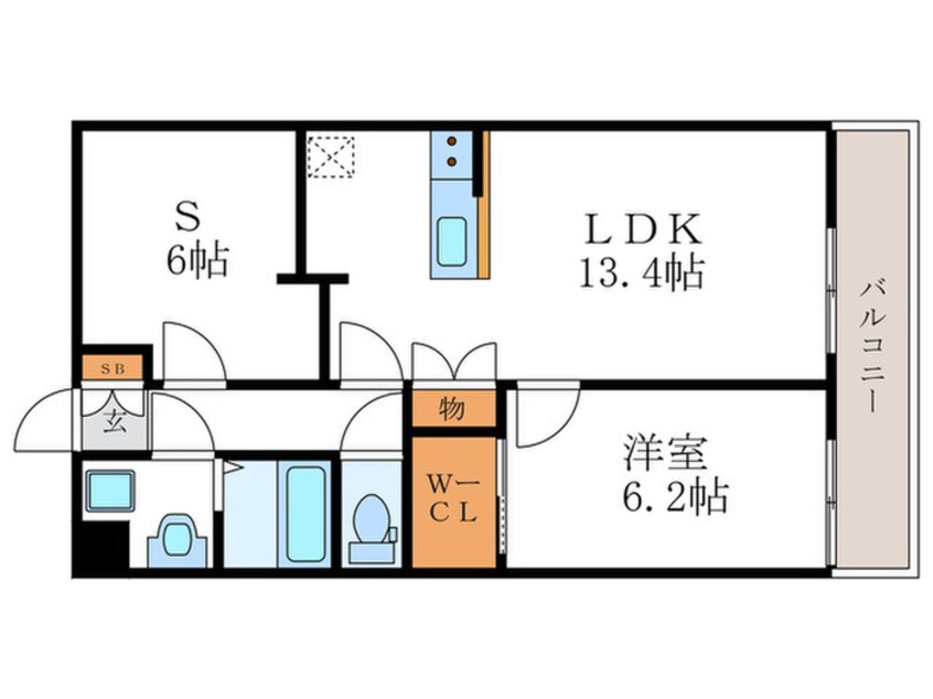 間取図 仮）nukumori桂川南