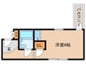 カルム甲子園 1Rの間取り