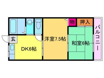 間取図 プレアール南住吉