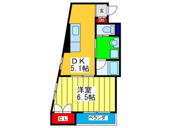 間取図 ｸﾞﾗﾝﾄﾞｰﾙﾊﾀﾀﾞﾋﾞﾙﾃﾞｨﾝｸﾞⅡ