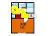 マンションはまゆう 1Kの間取り