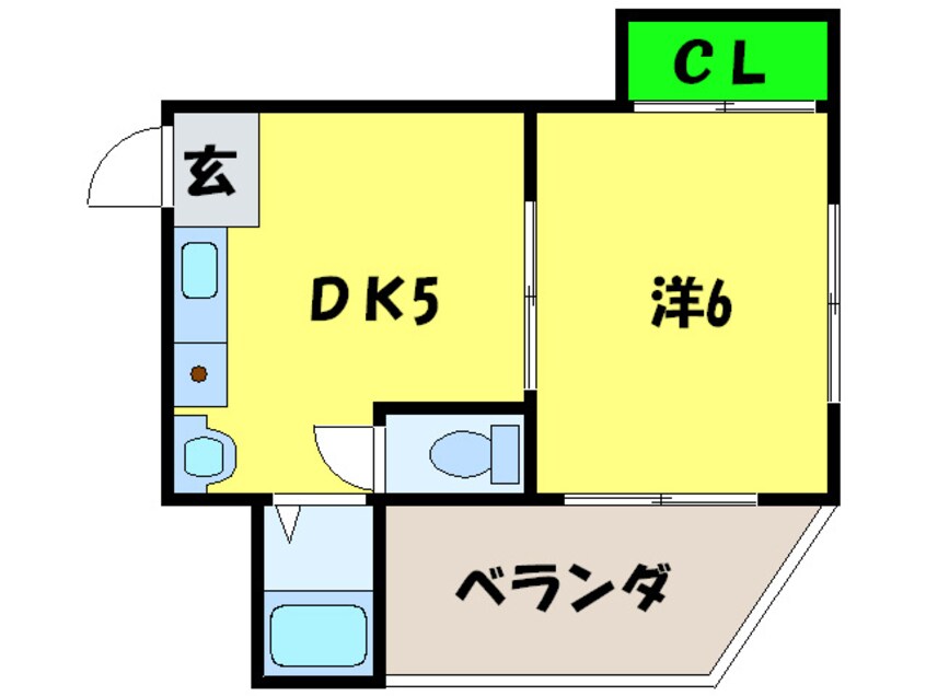 間取図 ミサキハイツ