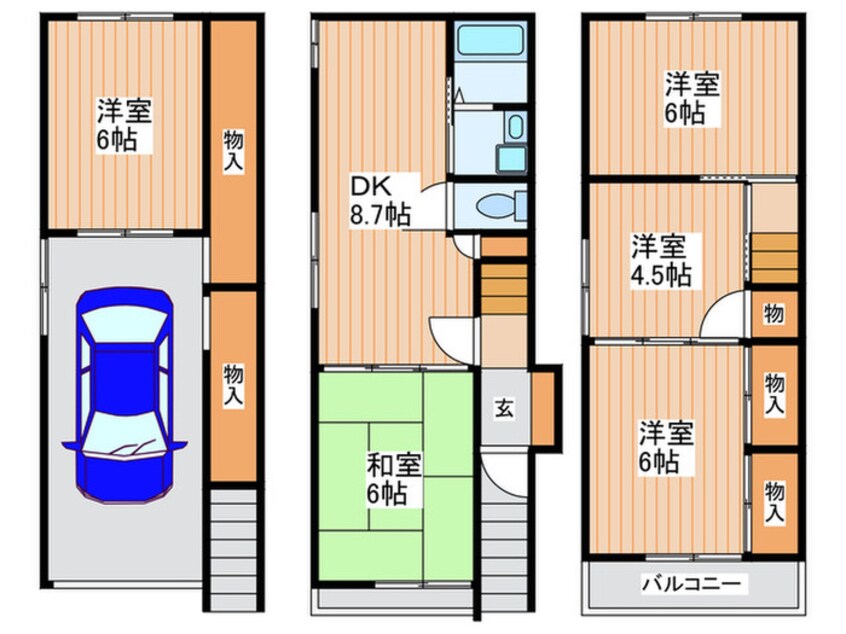 間取図 LDハウス池之宮