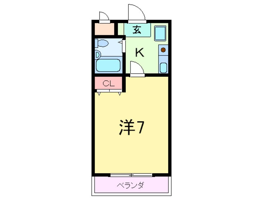 間取図 甲南フラット