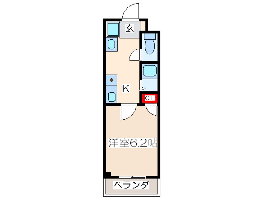 間取図 ビビット北堀江