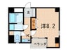 アクトアベンテ伊丹 1Kの間取り