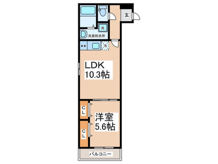 間取図 フジパレス日根野駅南Ⅰ番館
