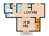 六甲アビタシオン 1LDKの間取り