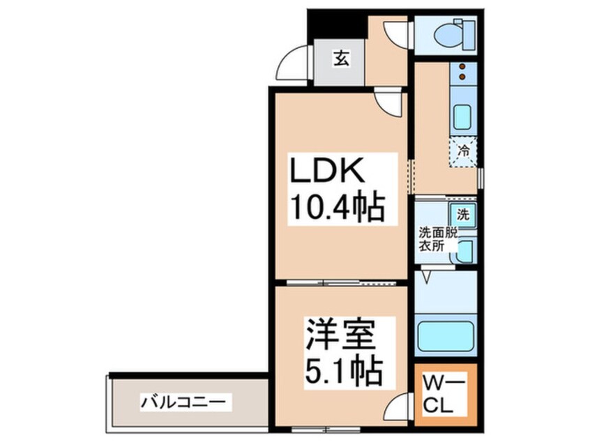 間取図 フジパレス日根野駅南Ⅱ番館