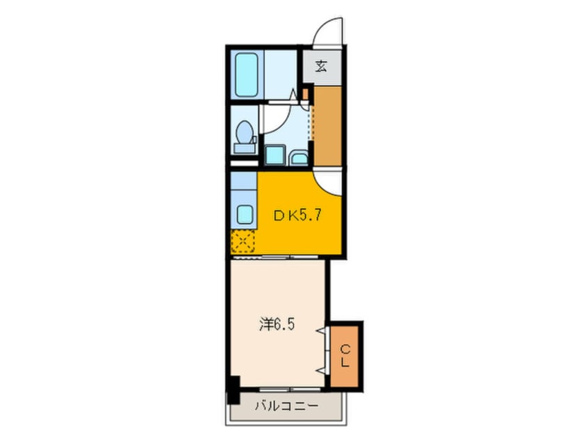 間取図 サンクラッソ湊川公園駅前