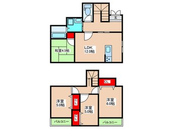 間取図 郡山２丁目戸建て