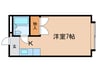 テラスワン 17 1Kの間取り