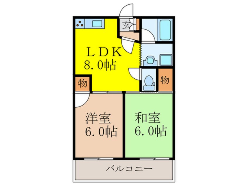 間取図 マッセ新大阪ハイツ　旧館