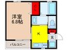 FINE SQUARE三国 1Kの間取り