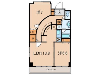 間取図 クラ－ジュ福弥Ⅱ