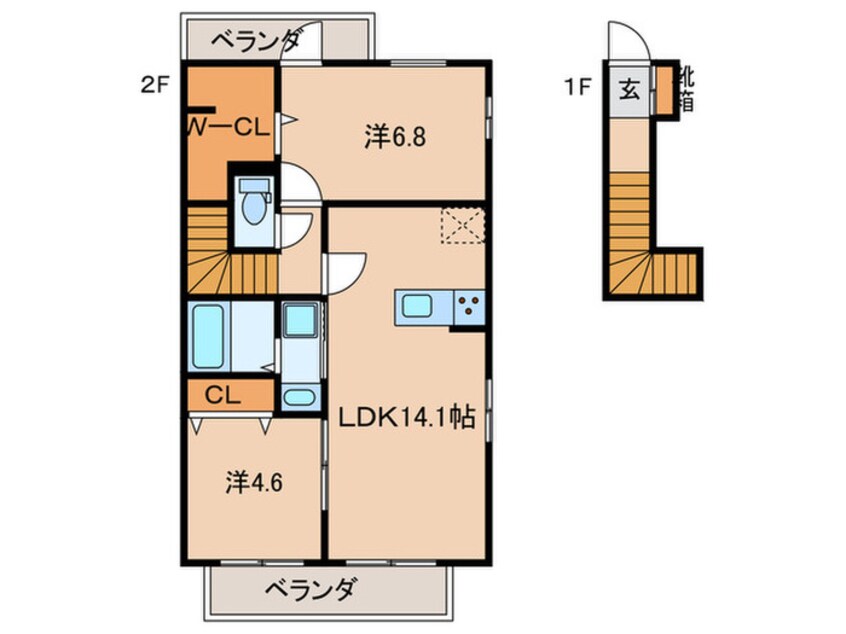 間取図 セジュール名和
