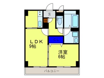 間取図 アンプルールフェール今津