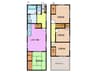 七条通戸建て 4LDKの間取り