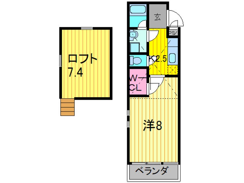 間取図 エトワ－ル喜里川