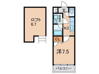 間取図 エトワ－ル喜里川