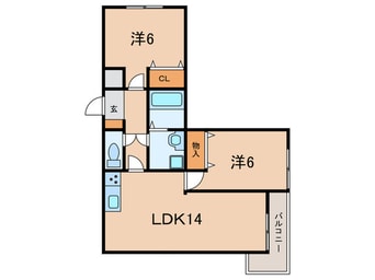 間取図 シェトワ西脇