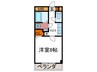 ＰＩＮＥ館Ⅱ 1Kの間取り