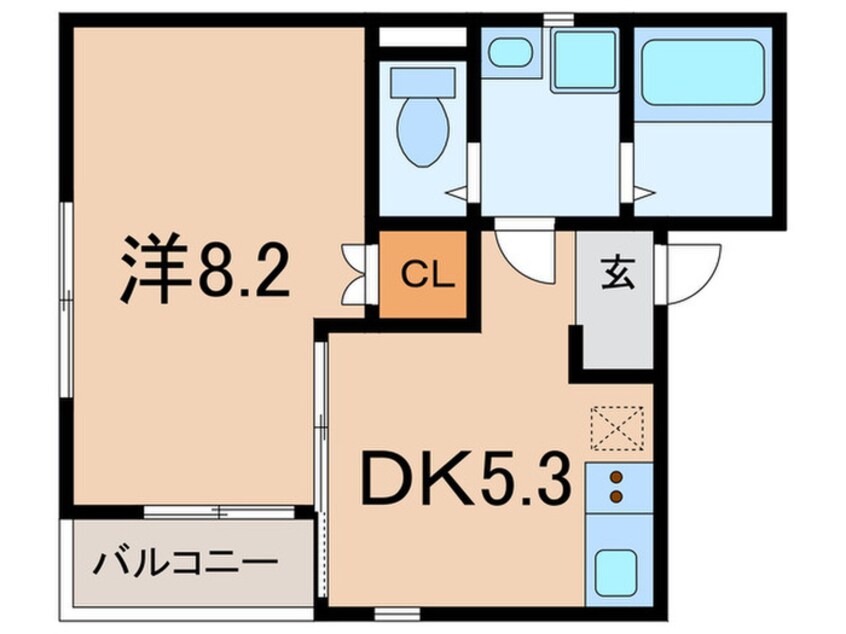 間取図 オレスコートハンシン