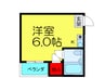 ハマンション枚方元町 1Rの間取り