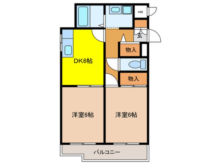 間取図 ベルトピア西明石８