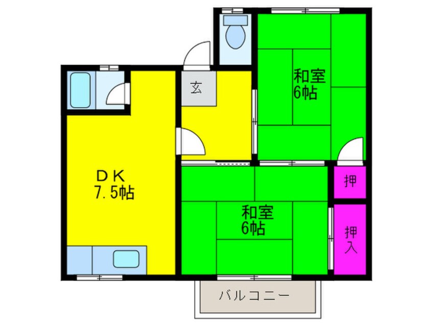 間取図 いずみハイツ