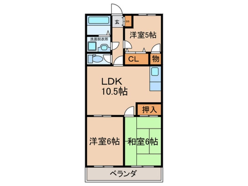 間取図 リゾデ南光苑Ⅱ