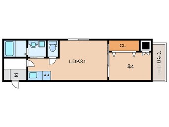 間取図 F　asecia aire