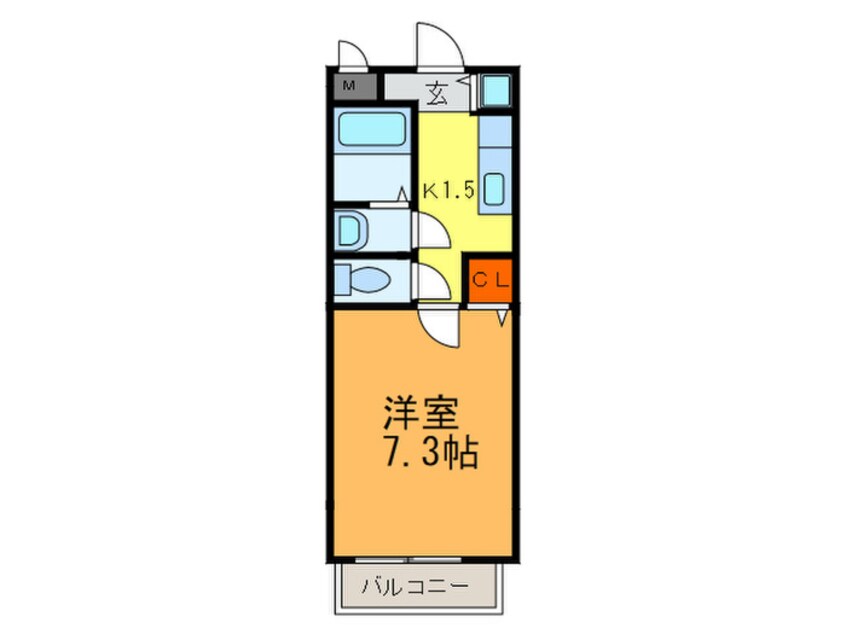 間取図 ベルドミ－ル末広Ⅲ番館