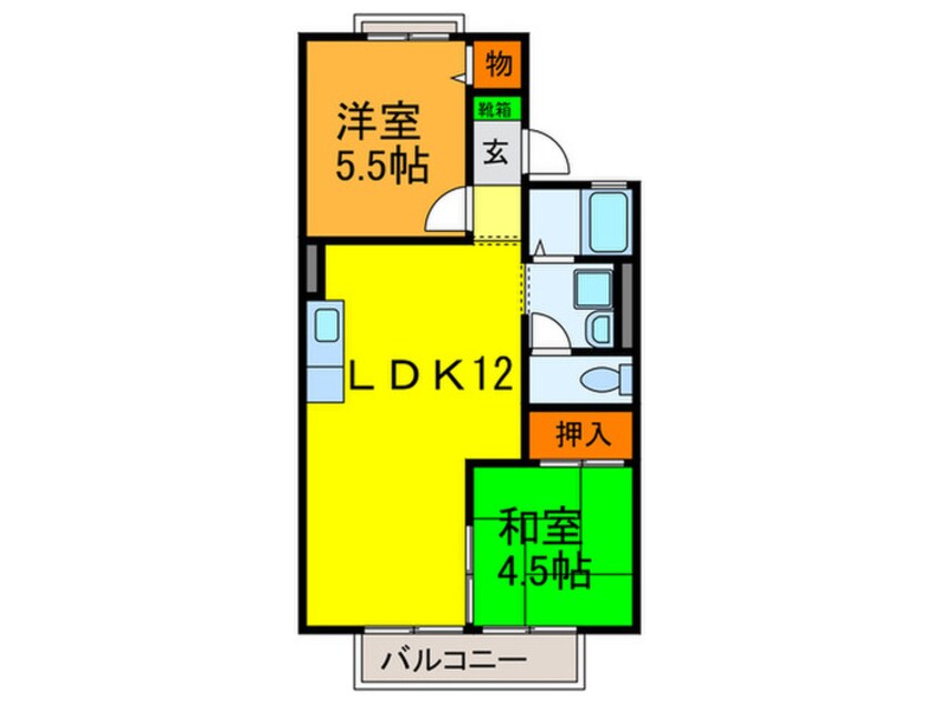 間取図 シャトレコ－トＢ