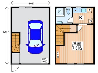 間取図 ガレージゲート守口大久保Ⅱ