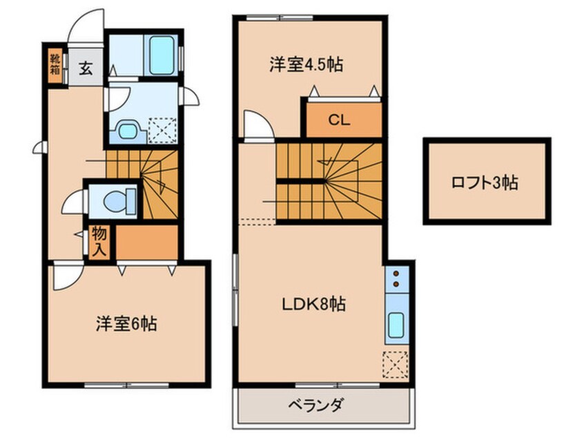 間取図 サンモール開明