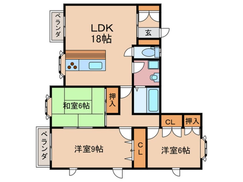 間取図 ヴィラ比叡