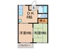 ヴィラ正城　３棟 2DKの間取り